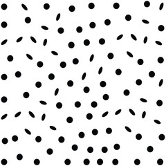 Black and White Confetti Celebration Background Vector