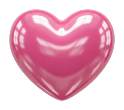 Heart shaped pink decoration for romantic events home graphic design