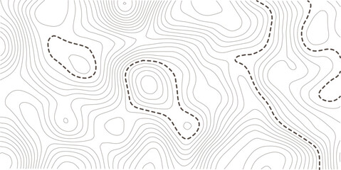 Topographic map background. Geographic line map with elevation assignments. Contour background geographic grid. Vector illustration.