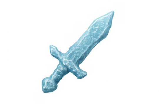 Ice sword game asset for fantasy weapon concepts