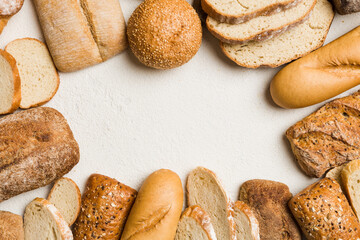 assortment of bread