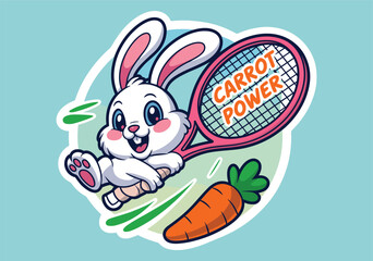 Easter Bunny Kawaii Style Clipart, Adorable Easter Bunny with Egg Clipart, Lovely Easter Bunny Holding Egg Vecto