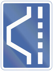 Road sign used in India - Emergency lay-by