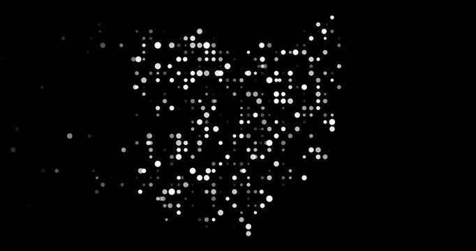 Abstract Orbs Building Ohio State Map
