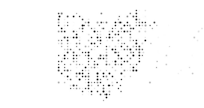 Procedural Particles Constructing the Ohio Geographic Shape