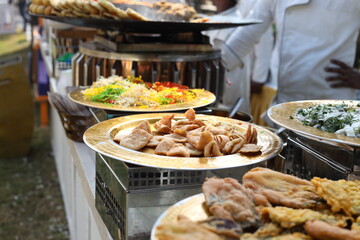 Indian street food chaat and other tangy indian street foods