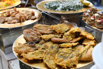 Indian street food chaat and other tangy indian street foods