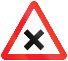 Fototapeta premium Road sign used in India - Crossroads