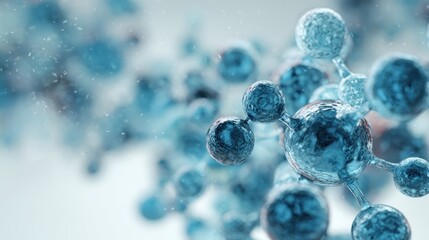 Visualization of interconnected spheres, representing scientific research fields