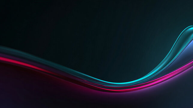 Futuristic Neon Light Painting Background