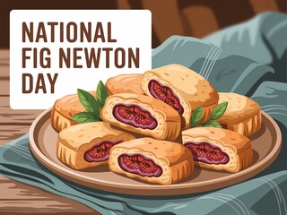 Celebrate national fig newton day with a delicious plate of golden baked fig bars