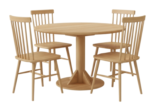 Creating a cozy dining space with wooden table and chairs home