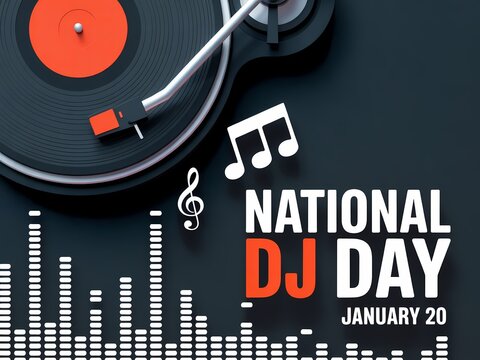 Celebrate national dj day january 20th with music and sound equipment visuals