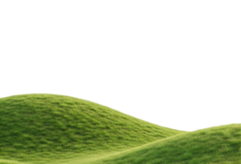 Rolling green hills nature landscape scene vibrant environment