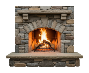 Cozy fireplace gathering living room home warm atmosphere