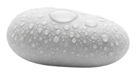 Water droplets on a smooth stone nature still life