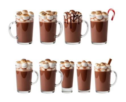 Cozy hot chocolate drinks festive setup beverage