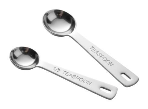 Measuring ingredients with teaspoons kitchen product bright
