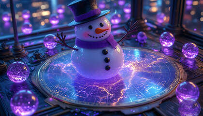 snowman of the snow christmas, winter