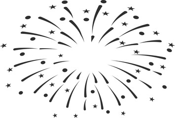 fireworks on black background