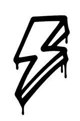 Dynamic lightning bolt icon dripping with bold energy, perfect for impactful designs and modern branding