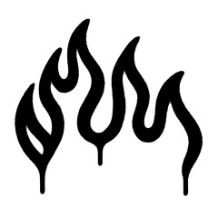 Bold stylized flames erupt with edgy modern design for intense vibrant energy and creative branding