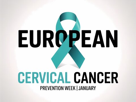 European cervical cancer prevention week january teal ribbon awareness and support campaign - Powered by Adobe
