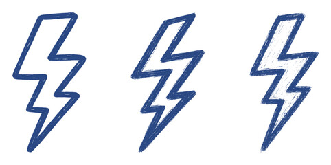 vector set of electric icon - doddle art (artwork 1)