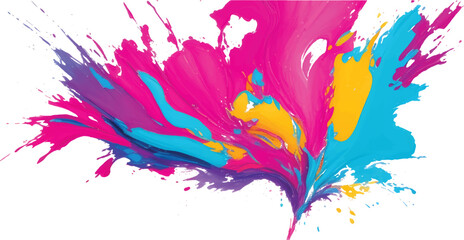 Abstract watercolor background featuring colorful paint splashes and artistic ink drops for a creative design texture