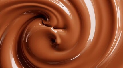 Melted liquid chocolate swirling - Powered by Adobe