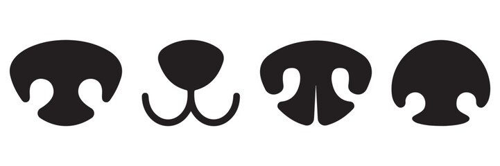 Dog Nose Icon Vector &ndash; Pet Shop, Veterinary & Dog Products Logo Element