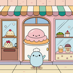 Two happy children enjoy a campfire under a starry night sky