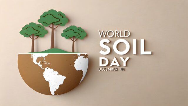 World Soil Day (WSD) is held annually on 5 December as a means to focus attention on the importance of healthy soil and to advocate for the sustainable management of soil resources. Vector design. 