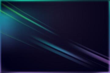 Futuristic plastic film overlay with neon light streaks and glossy transparent edge effect