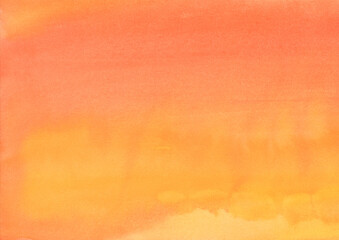 紙の質感のある柔らかオレンジと黄色の水彩背景素材