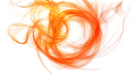 Abstract Orange Liquid Swirl Background, Fiery Energy Vortex Tunnel