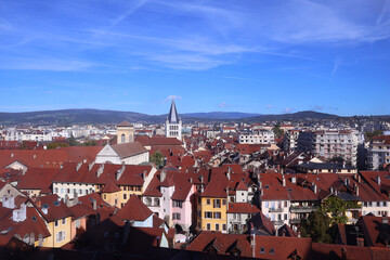 Fototapeta premium Panoramic View of Annecy Old Town in France