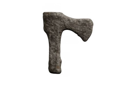 Stone age primitive stone axe weapon tool