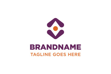 Letters VA AV People Logo, symbolizing unity, collaboration, and connection