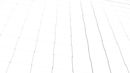 Minimal white geometric grid background with abstract 3d tiles and clean modern perspective lines - Powered by Adobe