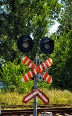 railroad crossing sign