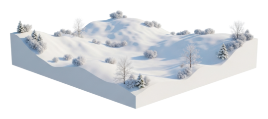 Snowy landscape exploration winter mountains rendered nature isolated on transparent background