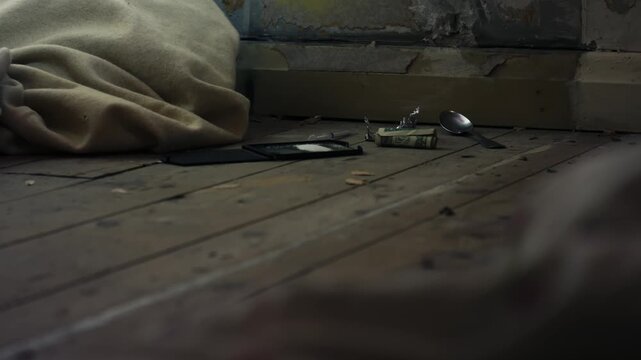 Illegal drugs in abandoned house