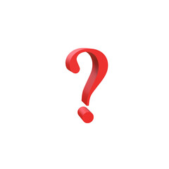Red question mark symbol against a Transparent Background,QA concept,png,