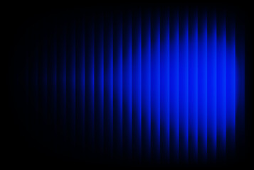 Abstract background featuring vertical blue light streaks against a deep black backdrop, creating a dramatic and modern visual effect with fading intensity on the left side