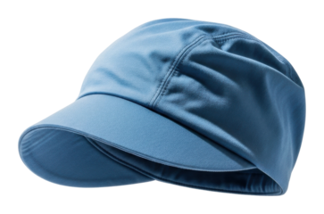 Fashionable blue cap for activities urban apparel isolated on transparent background