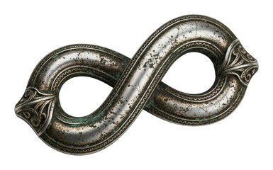 Unique infinity symbol creative digital design abstract isolated on transparent background