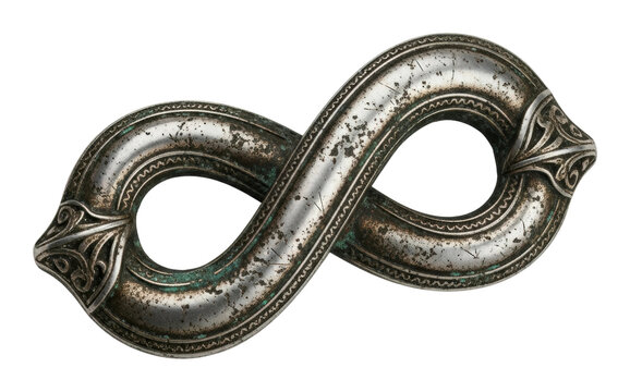 Unique infinity symbol creative digital design abstract isolated on transparent background