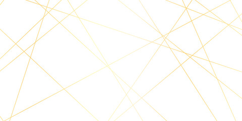 Abstract gold lines on transparent background. random chaotic lines abstract geometric patterns of modern design. geometric design created using light colorful digital net web line technology.