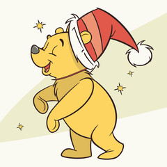 Obraz premium dog with christmas ball